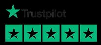 Trustpilot five star rating badge