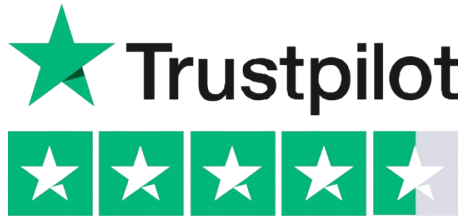 Trustpilot five star rating badge